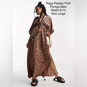 Raga Paisley Print Maxi Dress